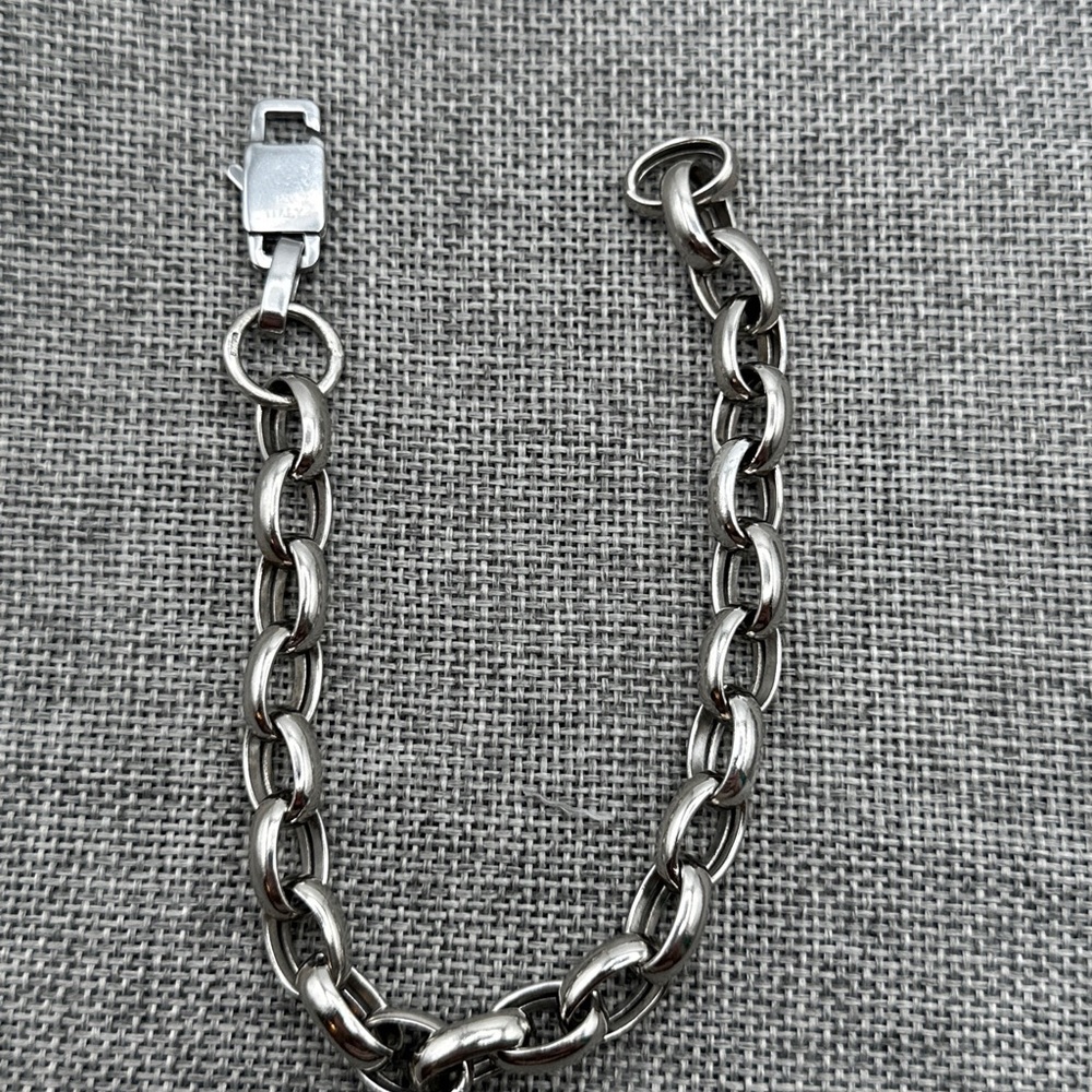 Vintage handmade‎ bracelet 18k/sterling 925 #048